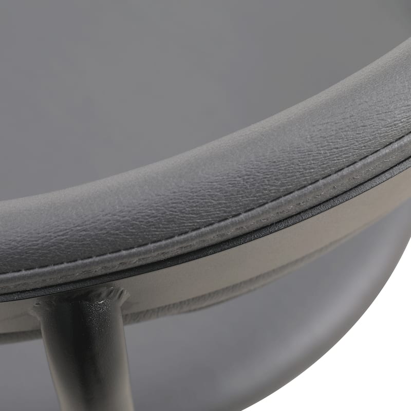 Lume Modern Dining Chairs Polyester Fabric Seat with Steel Legs by LeisureMod