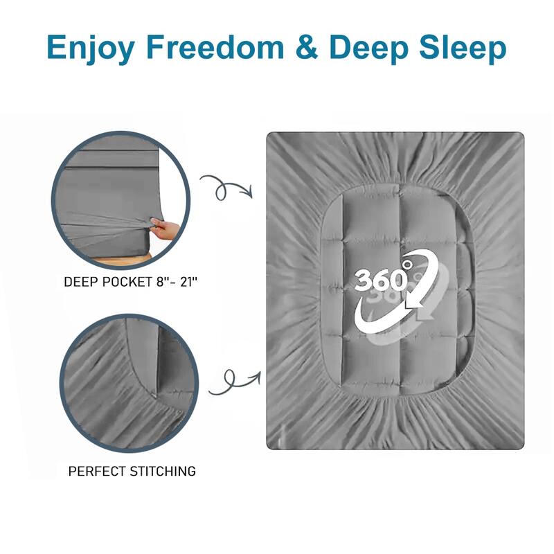Queen Size Solid-Color Embossed Mattress Bedspread