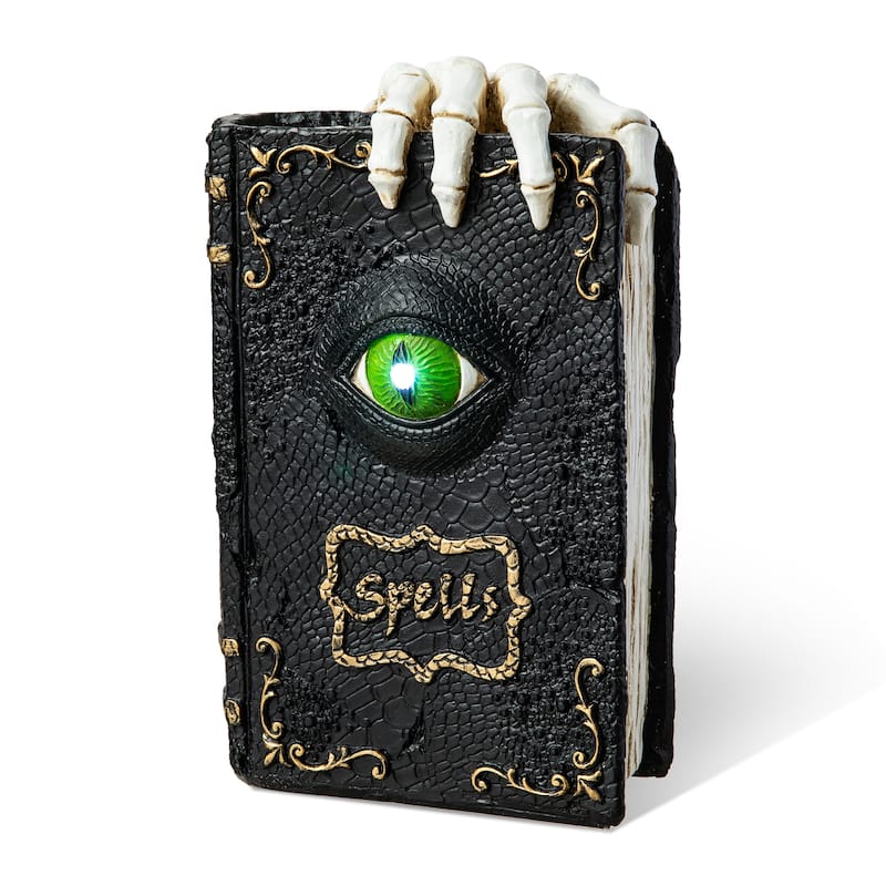 Glitzhome 7.75"H Halloween Lighted Ghostbuster Resin Book - Lighted Ghostbuster - Lighted Ghostbuster