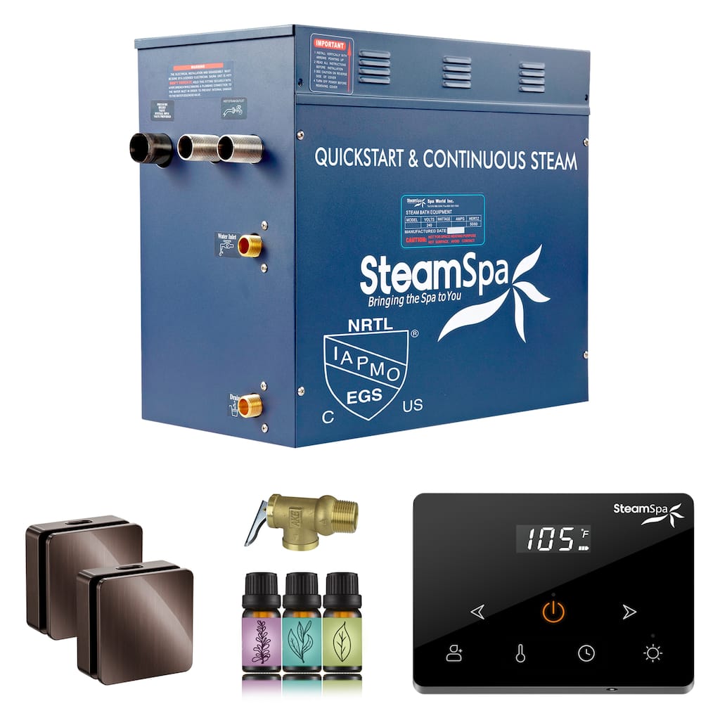 Oasis Series 10500-Watts Steam Generator with Continuous Steam Plus Fully Wireless Handheld Control