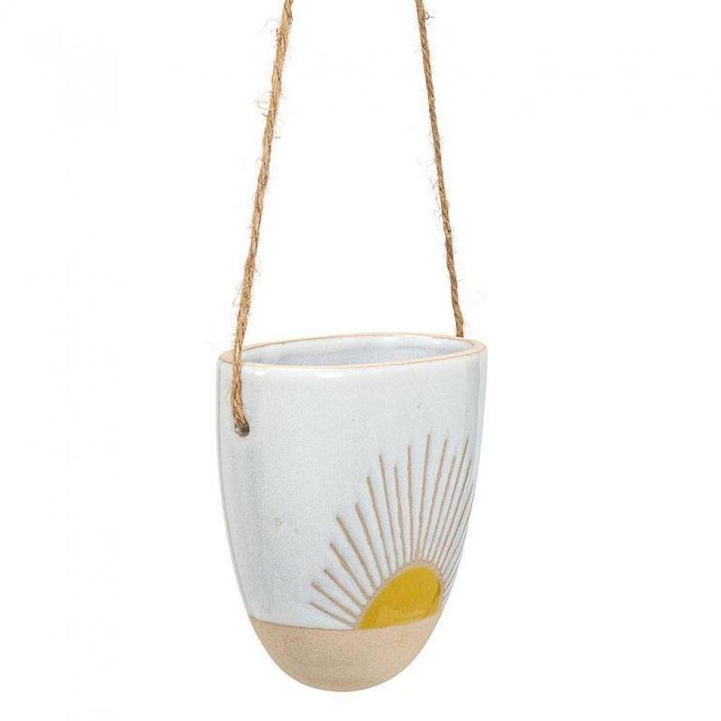 Sun Beams Pattern On Hanging Planter