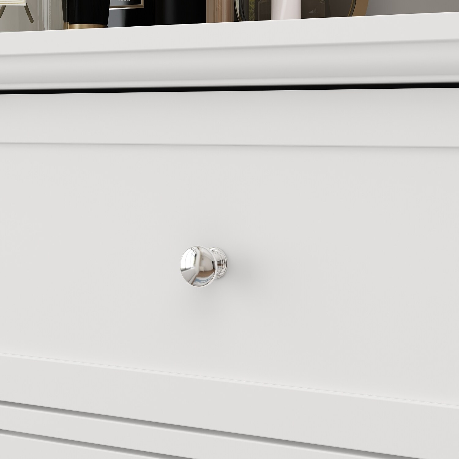 Dresser for Bedroom with Deep Drawers Wooden 6 Drawer Double-image