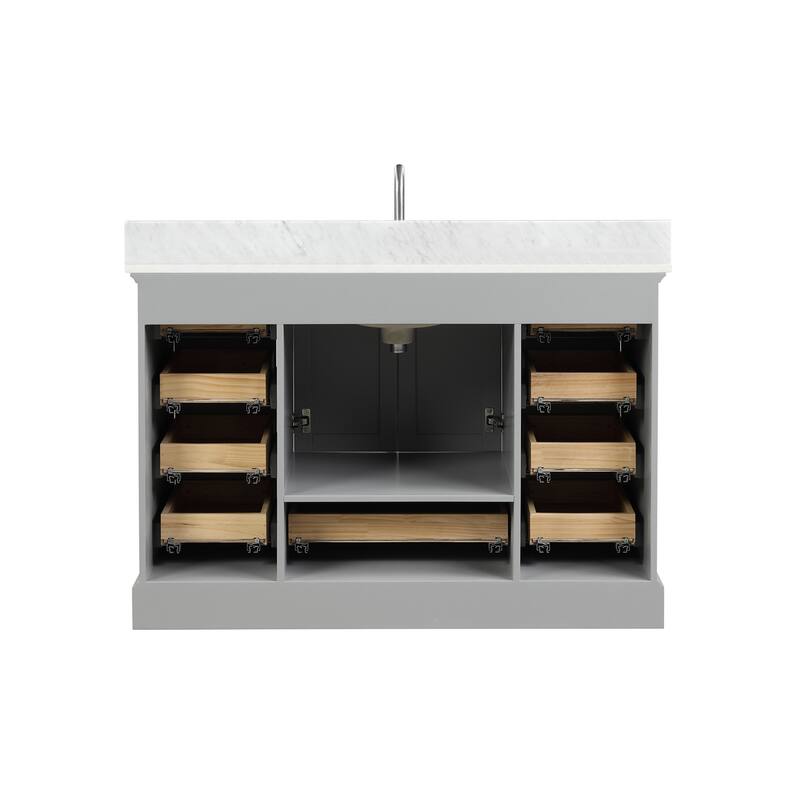 Blossom Copenhagen 48" Bathroom Vanity with Marble Top & Ceramic Sink