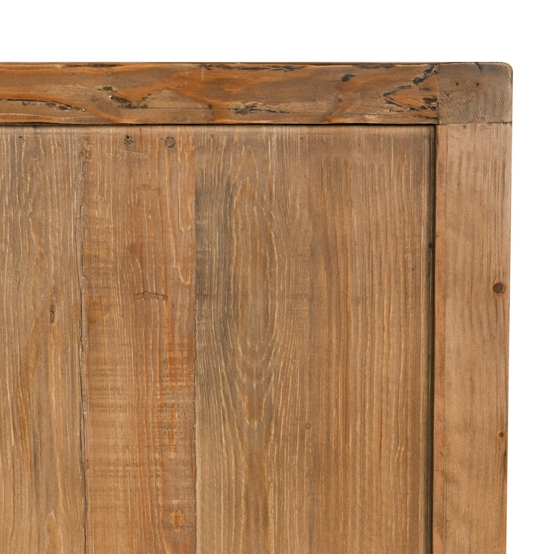 Classic Home Bast 4-Door Reclaimed Pine Wood Buffet Sideboard