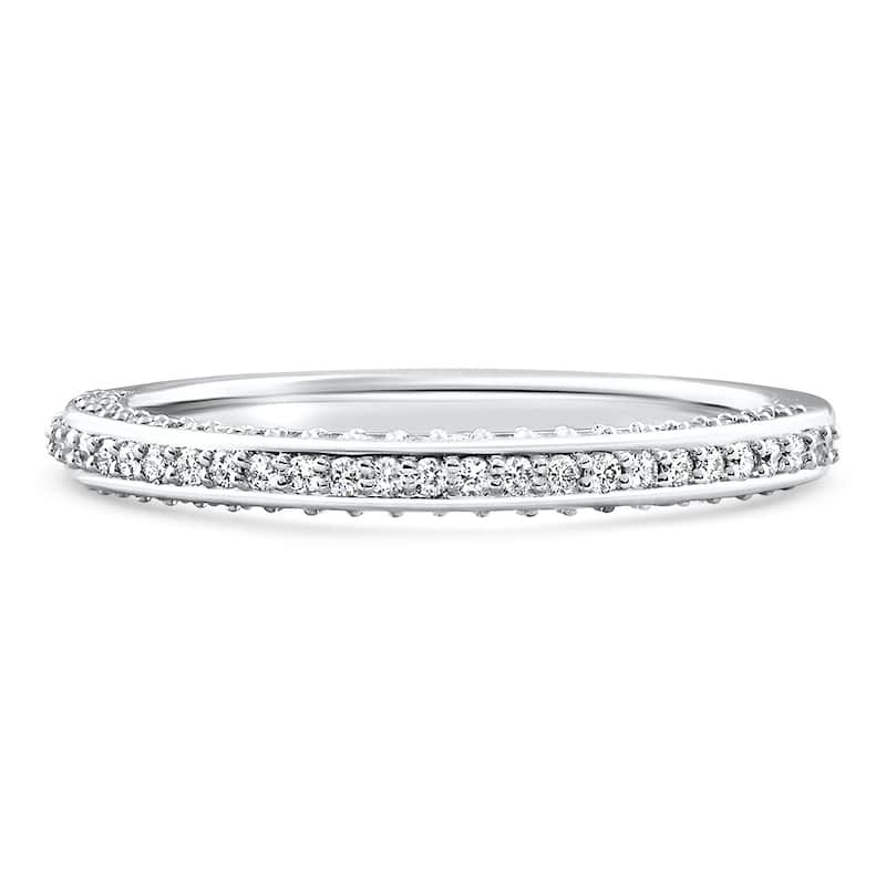 3/8Ct Heirloom Diamond Wedding Ring Gold Lab Grown