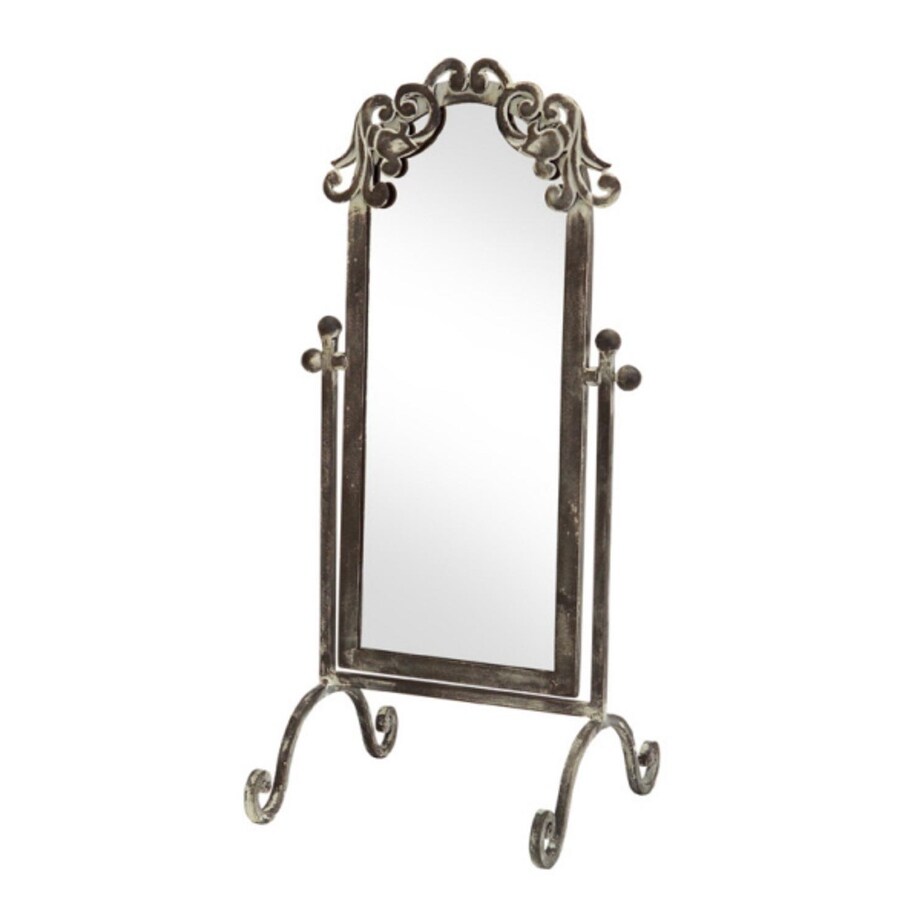 Shop Pack Of 3 Antique Gray Metal Decorative Tabletop Swivel