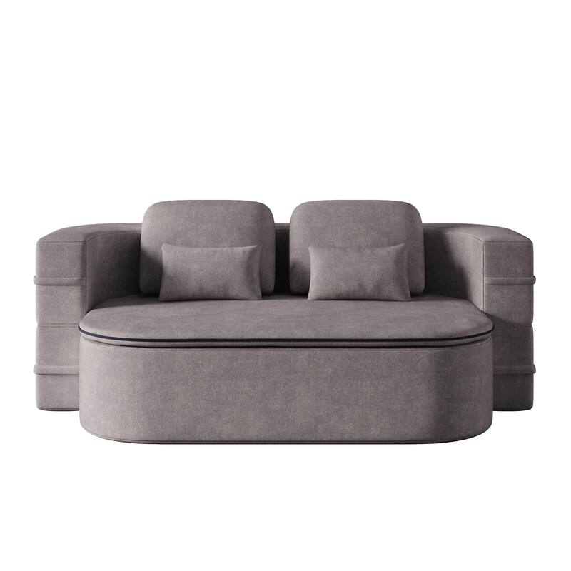 Chenille Foldable Sleeper Sofa Bed Convertible Full Size Floor Bed