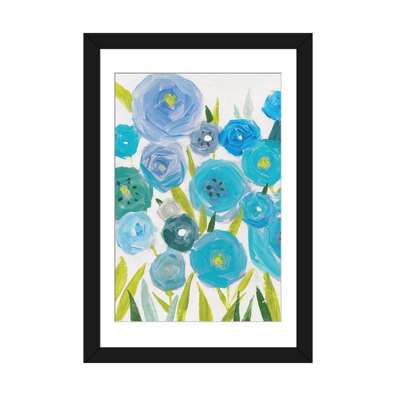 iCanvas "Life Of Flowers II" by Isabelle Z - Black - 32x24x1