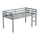 preview thumbnail 13 of 45, Wooden Low Height Twin Size Loft Bed with Ladder,Strengthened Slats for Bedroom For Home