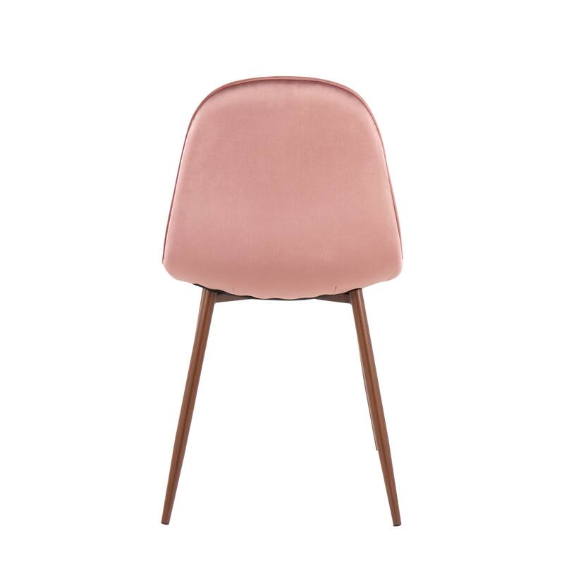Pebble Mid-Century Modern Upholstered Accent / Dining Chair (Set of 2)