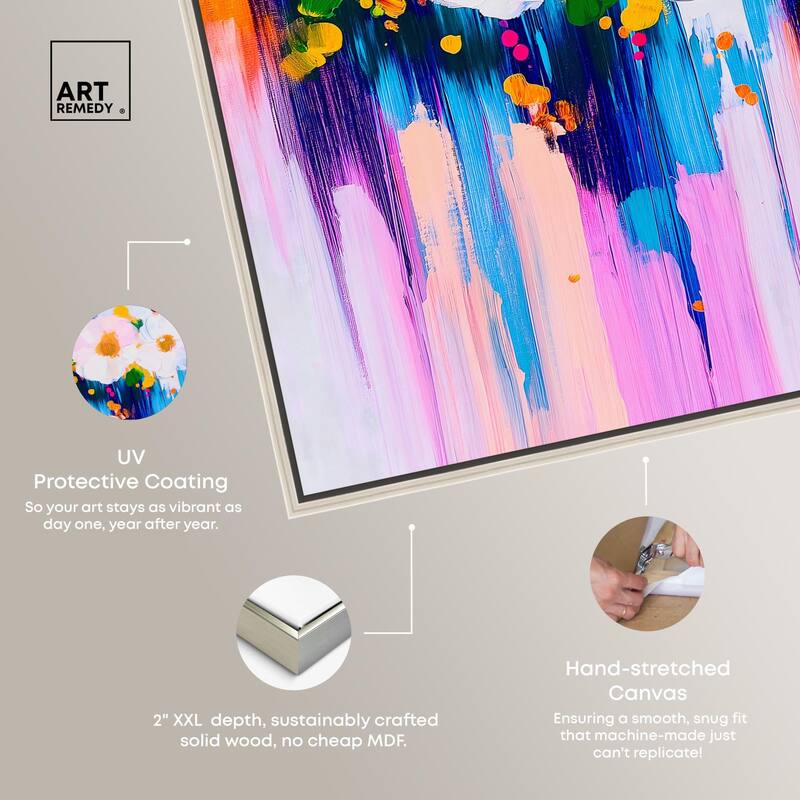 Contrast of Purity I Canvas by Art Remedy