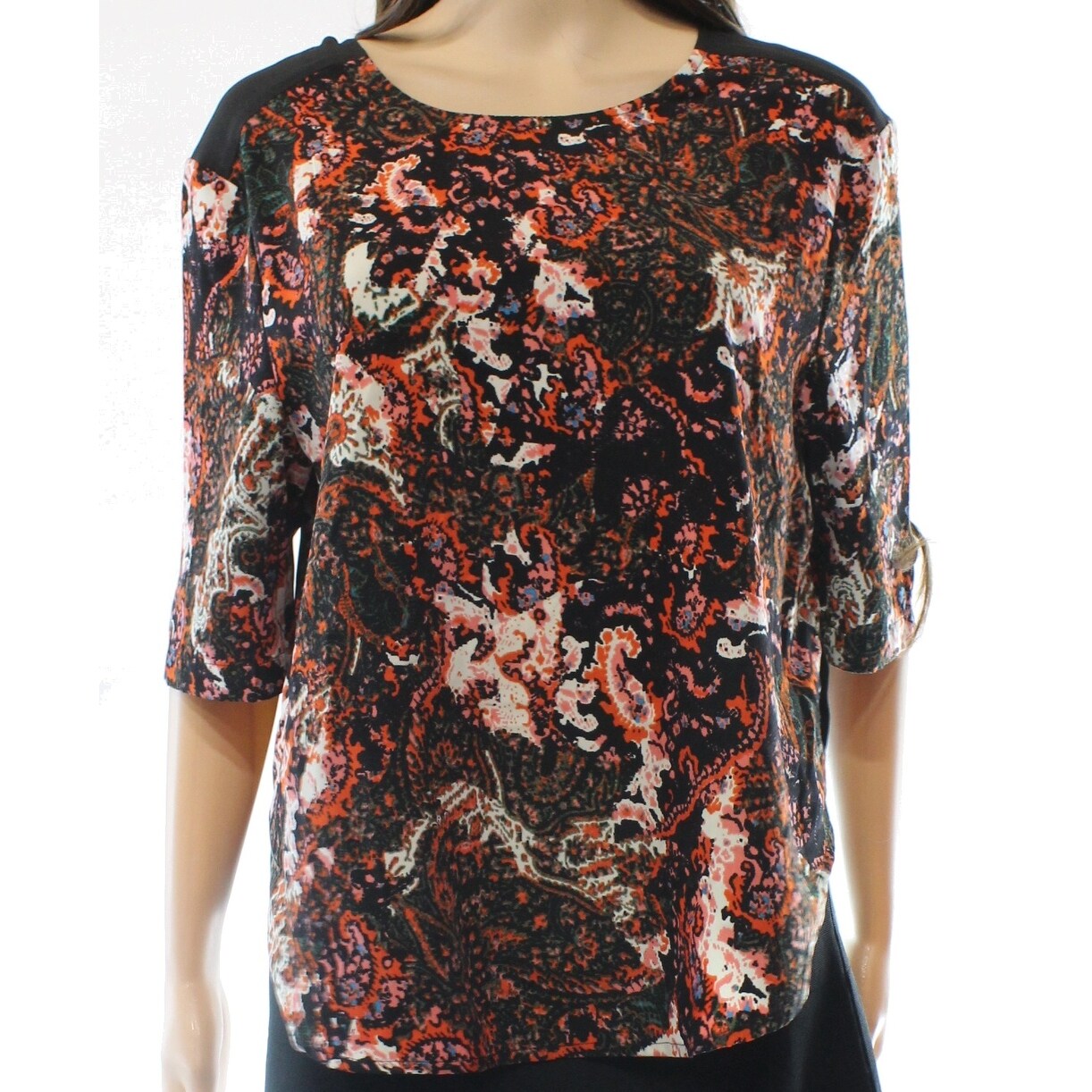 Shop Wayf New Black Women S Size Small S Abstract Print Colorblock