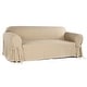 preview thumbnail 2 of 6, Classic Slipcovers Brushed Twill Sofa Slipcover