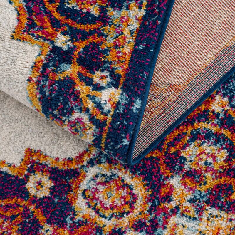Hauteloom Istanbul Collection Vintage Oriental Traditional Medallion Area Rug