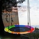 preview thumbnail 6 of 7, Trekassy 40" LED Saucer Swing 700lbs Outdoor Backyard Tree Swing for Kids and Adults - Red