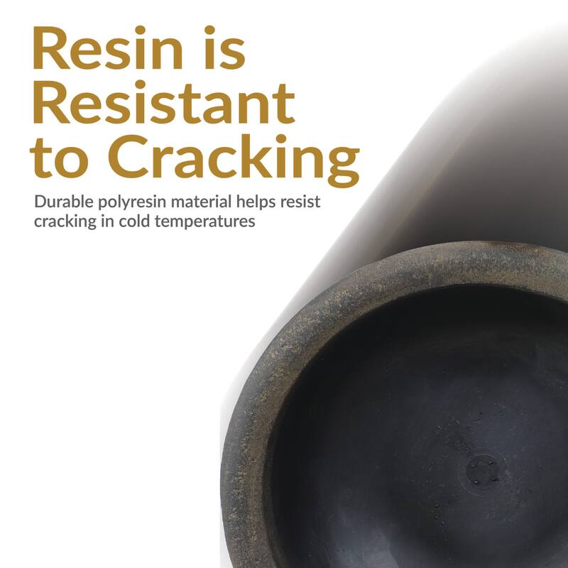 Sunnydaze Percival Outdoor Double-Walled Flower Pot Planter - 20.75"