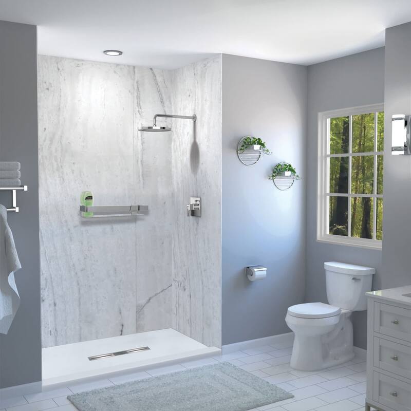 Transolid FZST6332C 63" x 32-1/2" Rectangular Shower Base with Single