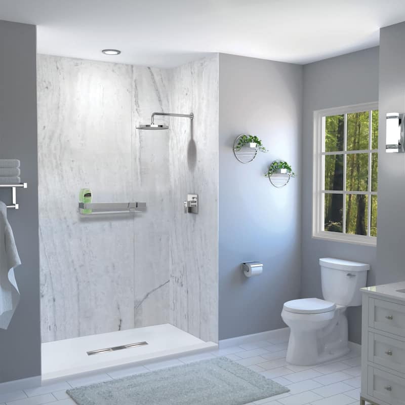 Transolid FZST6736C 67" x 36-1/2" Rectangular Shower Base with Single