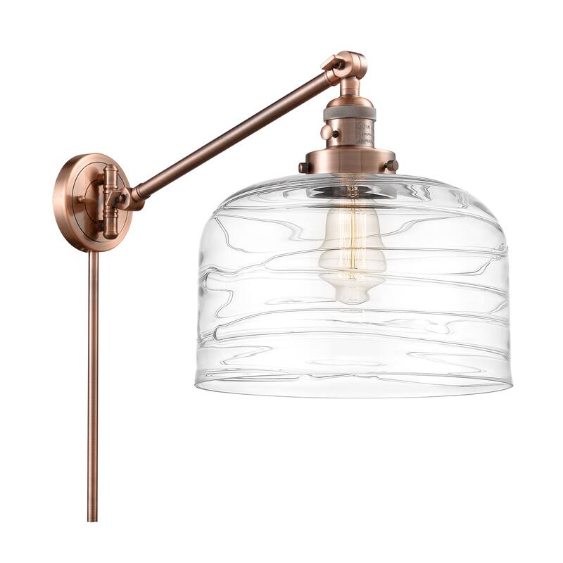 Innovations Lighting Bell - 1 Light 12" Swing Arm - Plug In or Hardwired