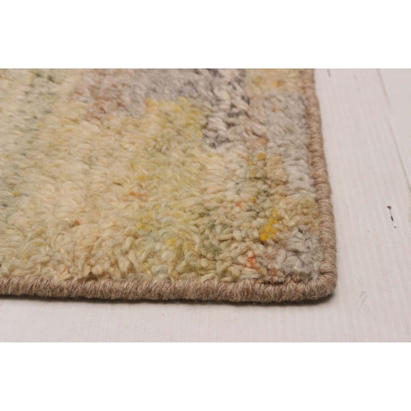 ECARPETGALLERY Hand-knotted Tangier Cream Wool Rug - 8'0 x 10'0