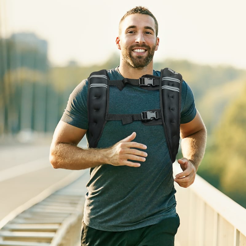 Soozier Weight Vest Workout Equipment Adjustable 18lbs Weighted Vest for Men Women