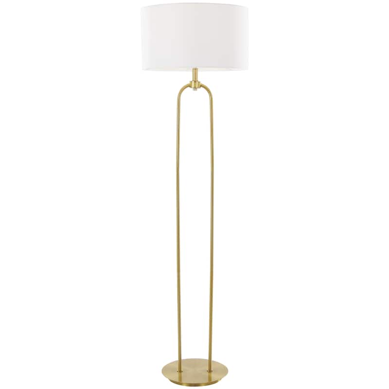 Metal Paper Clip Floor Lamp - Gold - Roche River Decor
