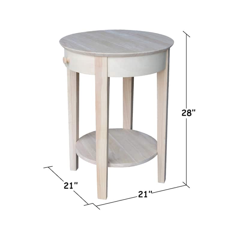 Solid Parawood Philips Accent Table