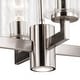 preview thumbnail 4 of 3, Addison 8L LED Nickel Linear Chandelier Island Pendant Light Fixture with Down Light and Switch