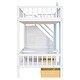 preview thumbnail 8 of 7, Twin Over Twin Bunk Bed with Convertible Table, Drawers, and Storage, Safe Design