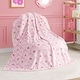 preview thumbnail 72 of 74, Juicy Couture 50"x70" Plush Kids Throw Blankets 50" x 70" - Rose Light Pink
