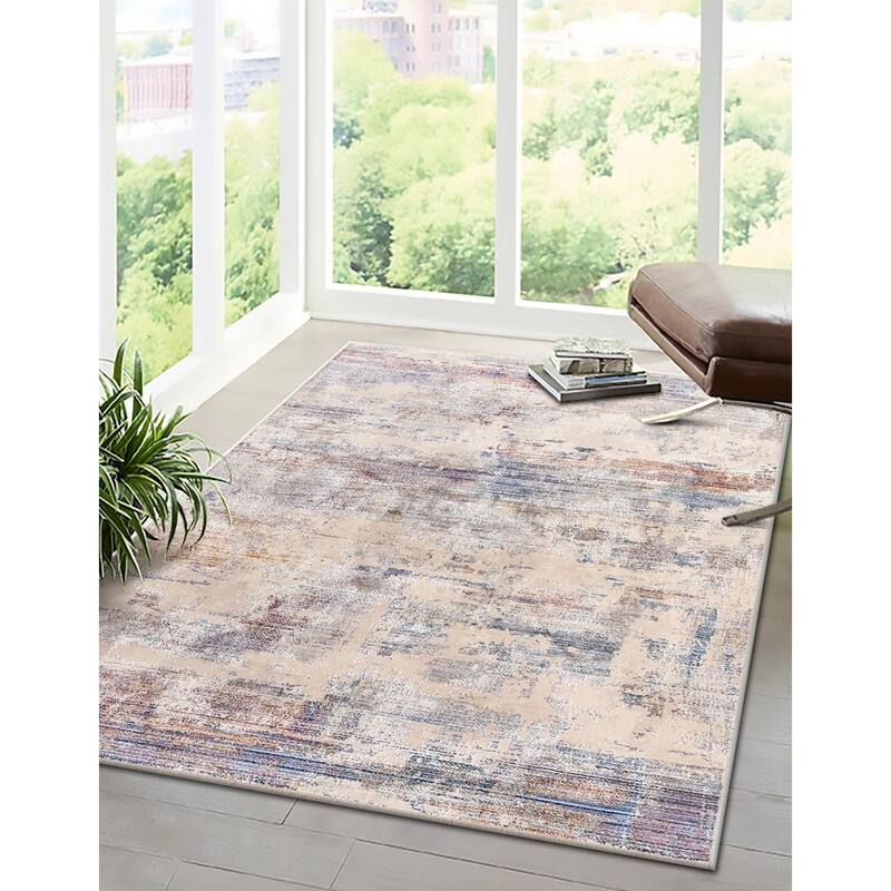 Contemporary Zlalo Collection Area Rug - 3'3"x5' - Multi