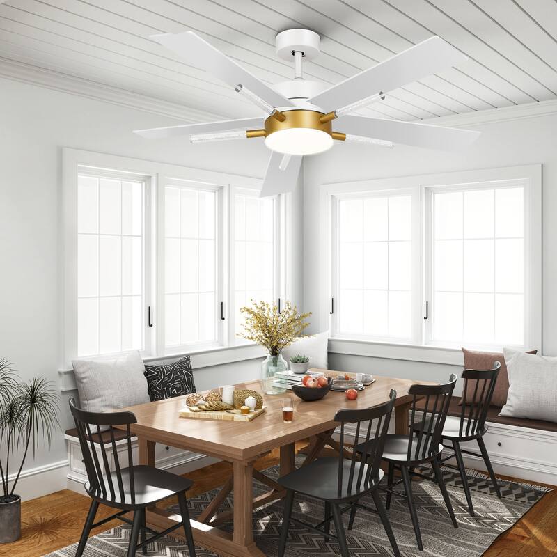 60'' 5 Blades Ceiling Fan with Lights and Remote Control