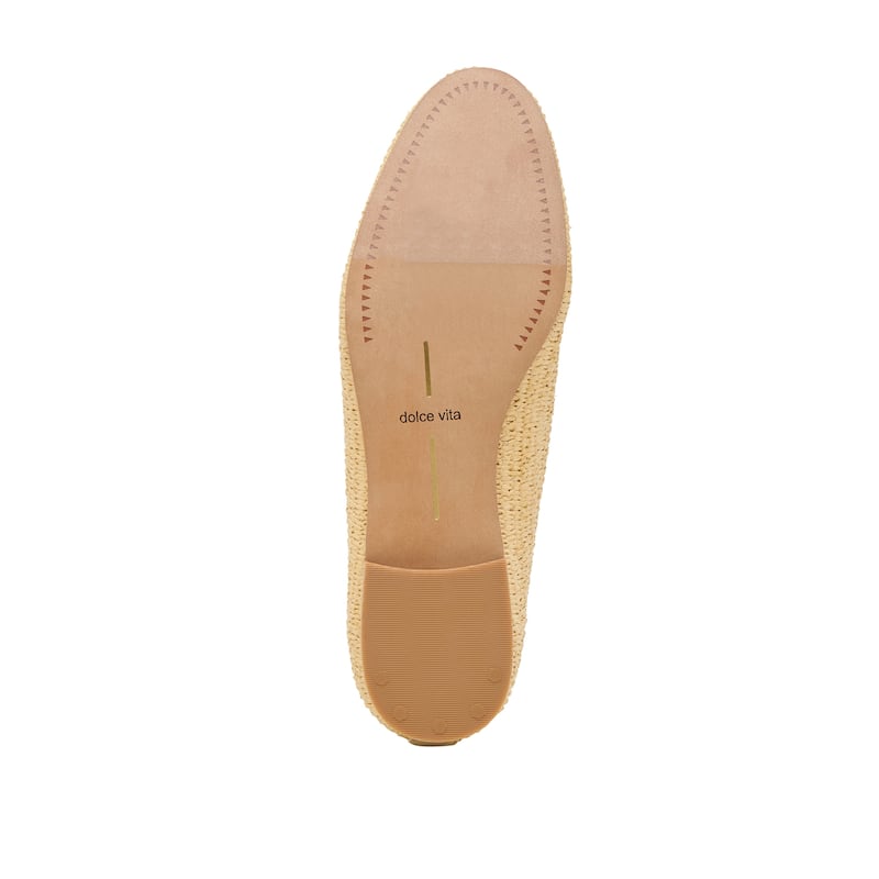 Dolce Vita Baylen Woven Raffia Flat - Natural Woven Raffia - 9