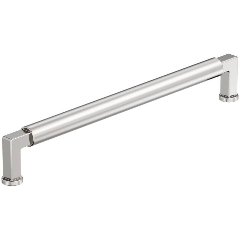 Amerock BP37487 Balon 8-13/16" Center to Center Smooth Handle Cabinet - Polished Nickel