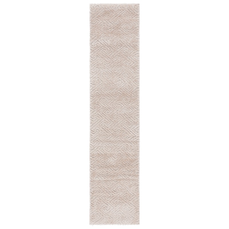 SAFAVIEH Tahoe Shag Nieki Geometric 1.2-inch Thick Rug