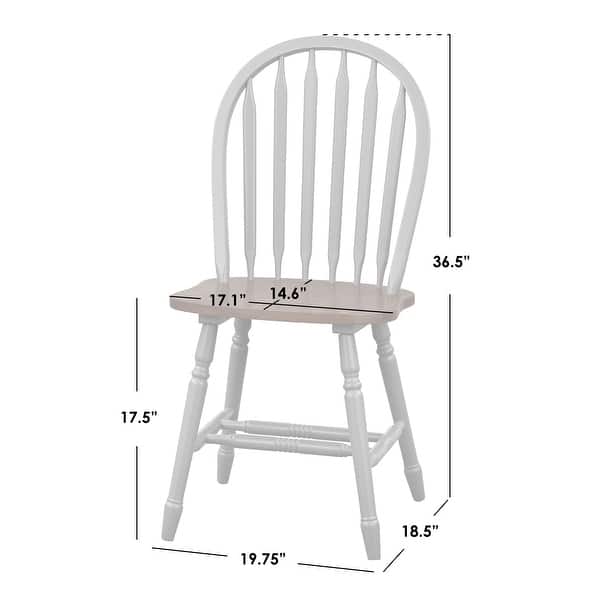dimension image slide 0 of 3, Simple Living Carolina 5-piece Farmhouse Solid Wood Dining Set with Leaf