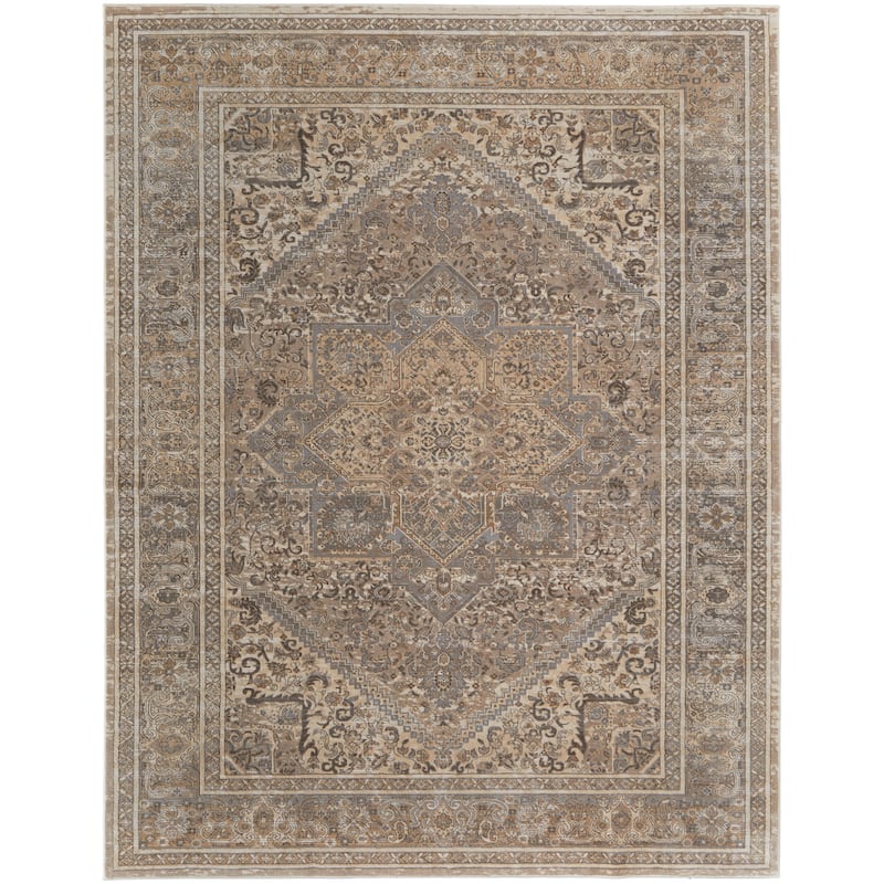 Grand Bazaar Neoma Machine Made Medallion Traditional Area Rug