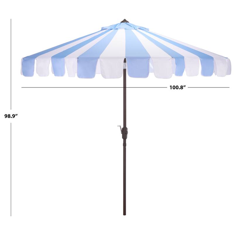 SAFAVIEH Outdoor Living Meze 9ft Crank Umbrella