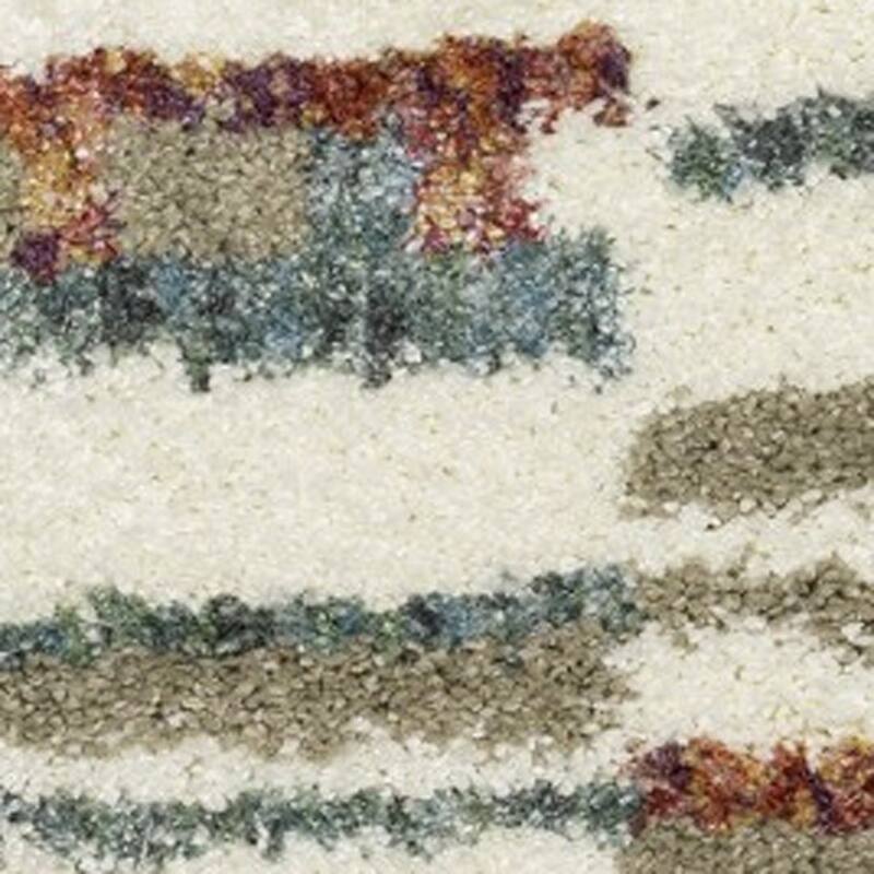 HomeRoots Abstract Modern Runner Area Rug