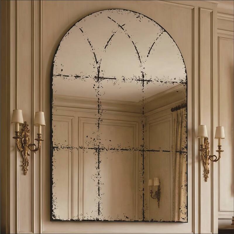 Semicircular Wall Mounted Mirror Versatile Home Decor Ideal