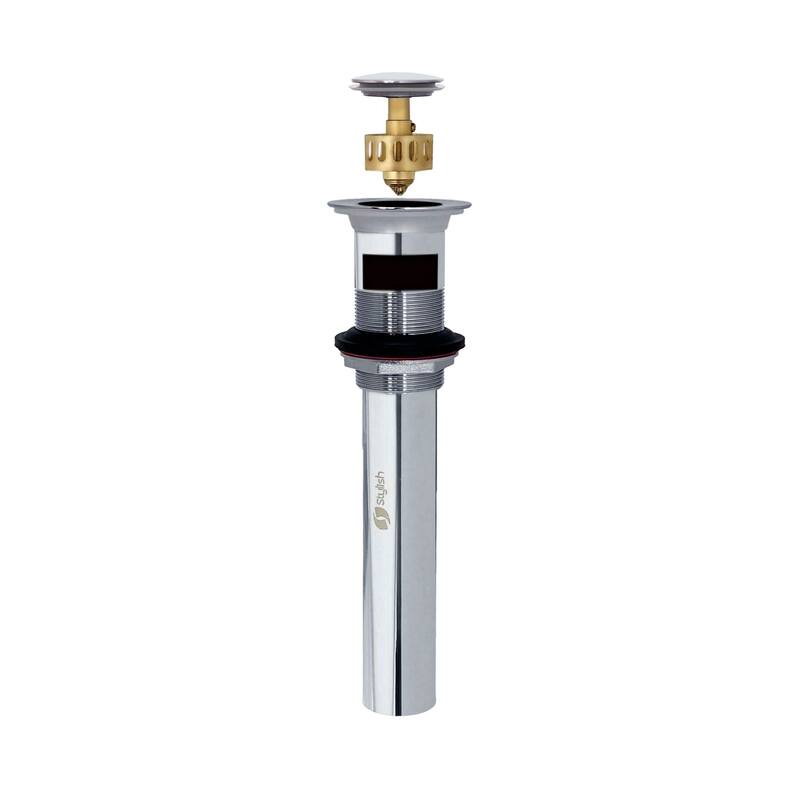 STYLISH Pop-Up Bathroom Sink Drain with Overflow D-700