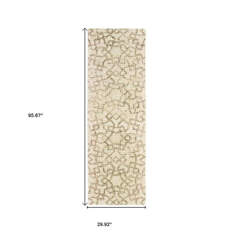 HomeRootsGeometric Transitional Rectangle Area Rug