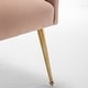 preview thumbnail 51 of 106, SEYNAR Modern Dining Chairs Set of 6, Velvet Accent Chair Tufted Back Armless Chair with Back Pull