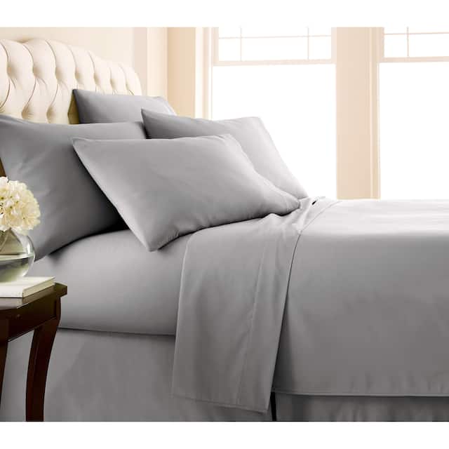 Vilano Series Extra Deep Pocket 6-piece Bed Sheet Set - King - Steel Grey