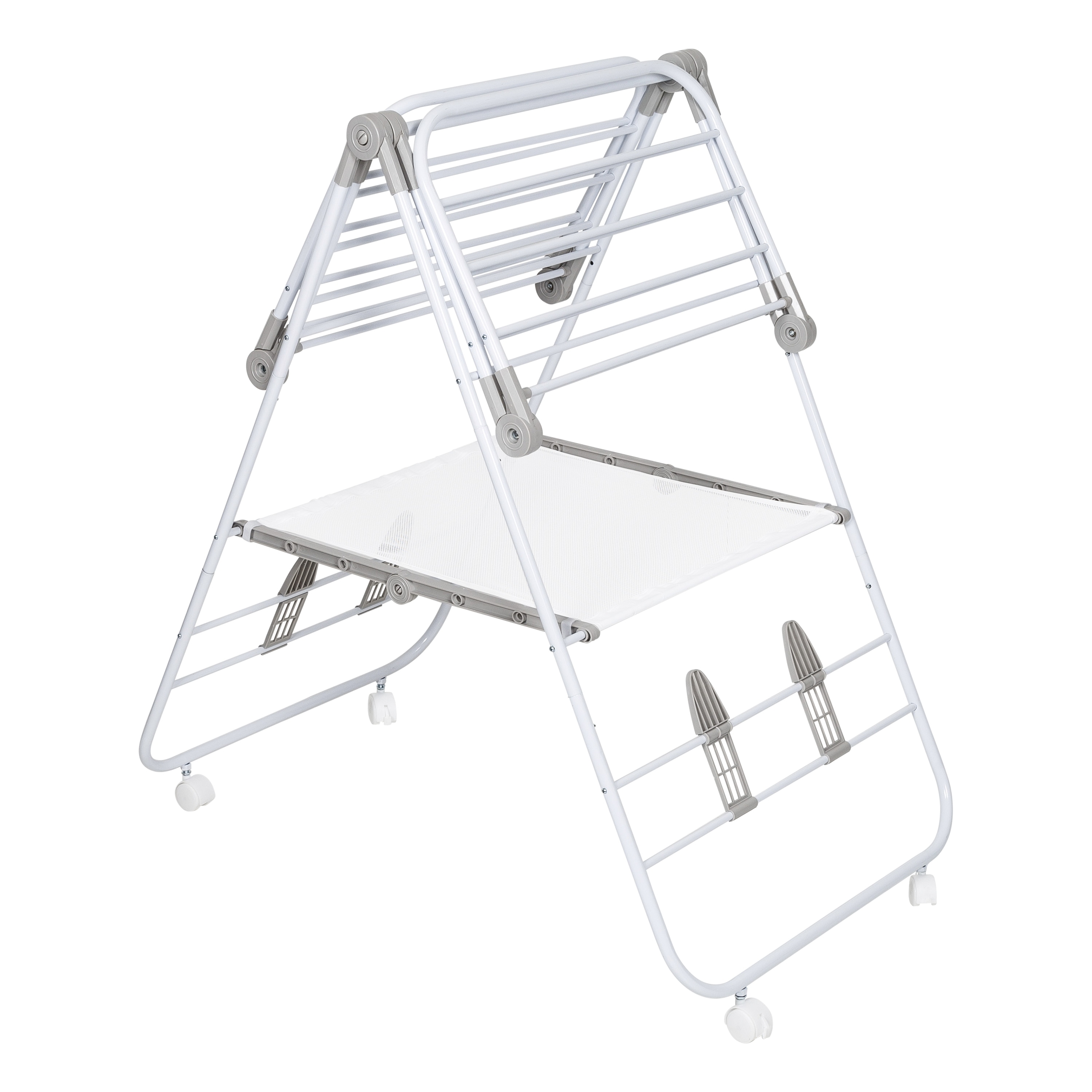 White clothes outlet drying rack