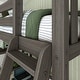 preview thumbnail 8 of 31, Max and Lily Twin Size High Loft Bed with Bookcase