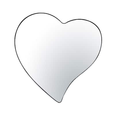 Who Do Ya Love 30x30 Framed Heart Mirror