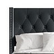 preview thumbnail 47 of 82, CraftPorch Glam Button Tufted Wingback Upholstered Bed