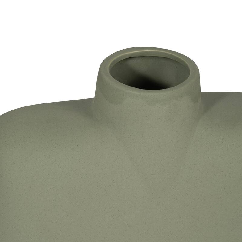 Sagebrook Home Ceramic Square Shape Vase, Square, Solid