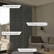 preview thumbnail 38 of 77, GoDear Design 99.99% Blackout & Sheer Natural Woven Adjustable Sliding Panel Track Blinds, Vertical Blinds, 45.8"- 86" W x 96" L